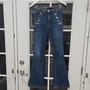 Helena High Rise Flared Sailor Jeans